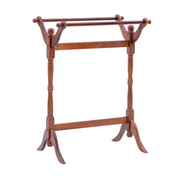 Powell Heirloom Wood Blanket Rack in Cherry - 441