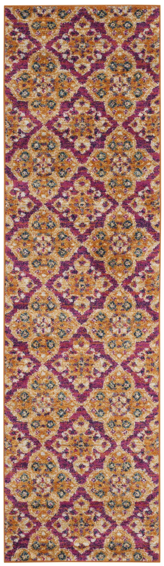 Safavieh Madison MAD605A 6&7x22 x 9&2x22 Fuchsia - Gold Area Rug