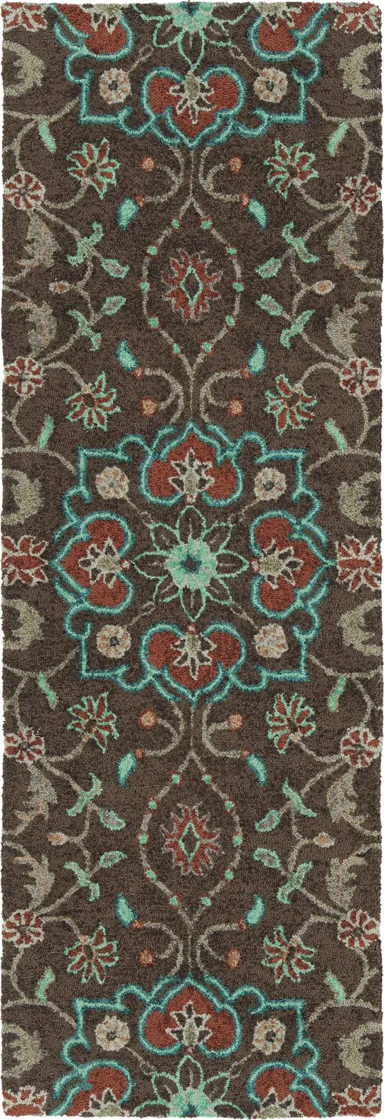 Kaleen Zocalo ZOC04-40 Chocolate Rug - 5 ft x 7 ft