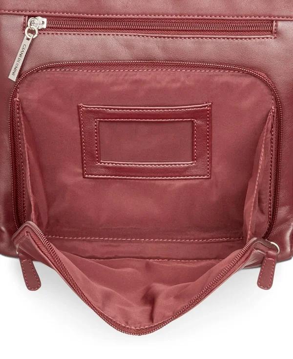 Giani Bernini Handbag - Nappa Front Zip Crossbody - Black