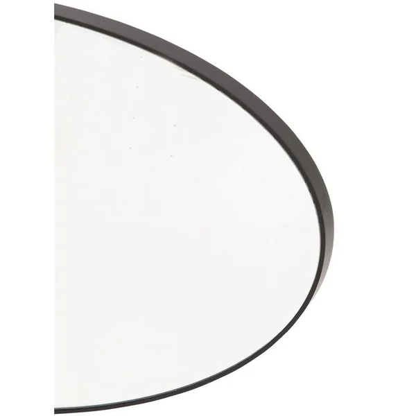 Leeds & Co 31.38x22H x 1.13x22W Contemporary Wood Wall Mirror in Black