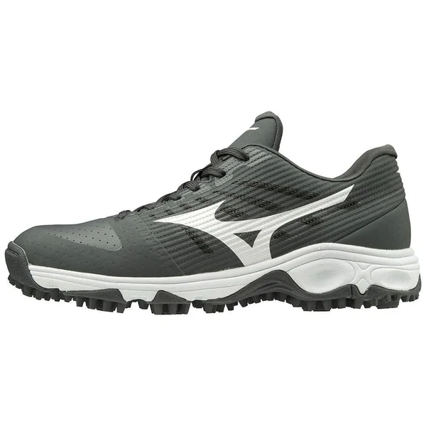 Mizuno Men's Ambition All Surface Low Turf Shoe - Gray/White, 15