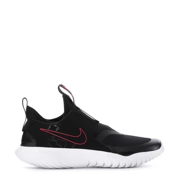 Nike Flex Runner SE GS Black White Bright Crimson - Size 7 Kids