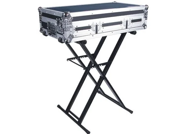 New! Odyssey LTBXS Portable Pro DJ Coffin Mixer Keyboard X-Stand W Rubber Pads