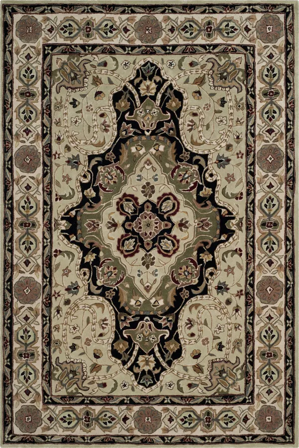Safavieh Total Performance Rug Collection TLP718A - Soft Green, Ivory - 6' x 6' Round