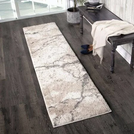 Orian Rugs Super Shag Marquina Ivory Area Rug - Size: 1&11 inch x 14&