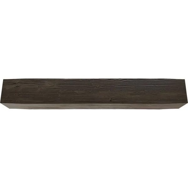 Ekena Millwork MANUSD08X08X36ZW 8x22H x 8x22D x 36x22W Sandblasted Faux Wood Fireplace Mantel, Premium Walnut