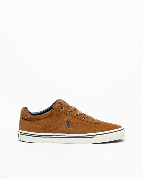 Ralph Lauren Hanford Suede Trainers Brown