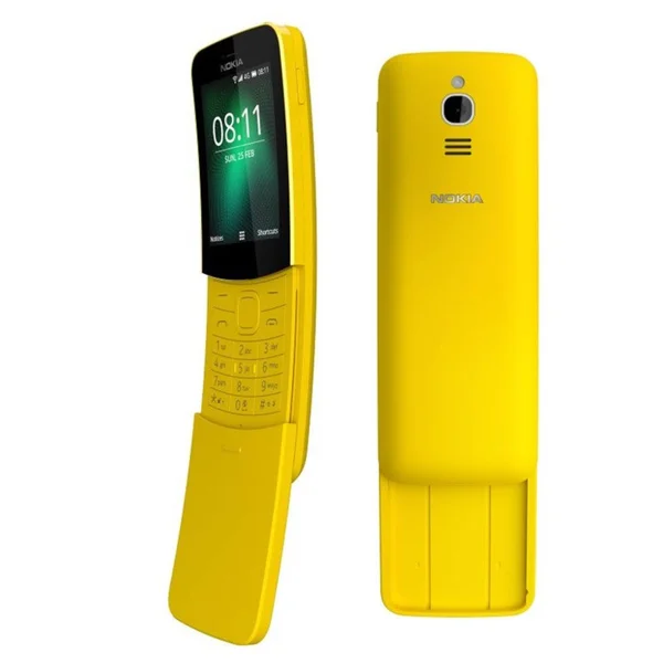 Nokia 8110 4G Duos Atu0026t Locked Kaios Phone - Banana Yellow