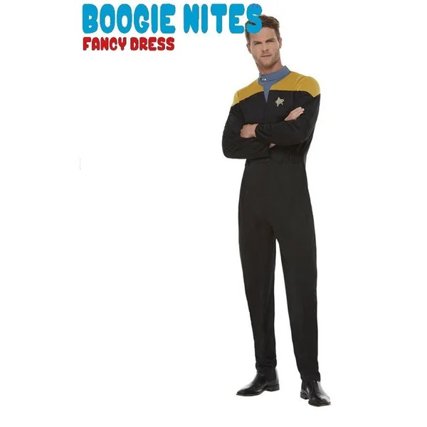 Star Trek Men's Voyager Operations Uniform Costume, L