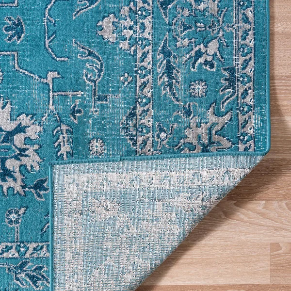Lucerne Blue 6 ft Runner Area Rug