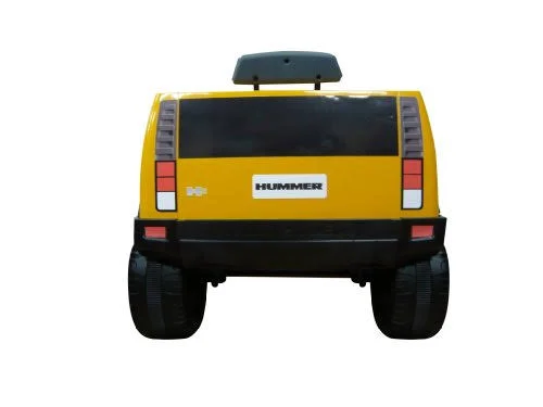 Kid Motorz 6V Hummer H2 Powered Ride-On - Yellow, 37 x 25 x 21