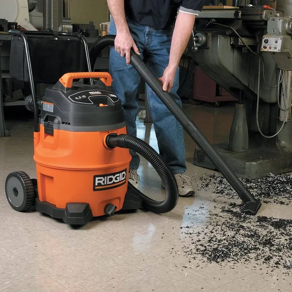 Ridgid 31693 Wd1851 16 Gallon 6.5 HP Wet/Dry Vacuum with Cart, 28.0 x 19.8 x 19.8 inches
