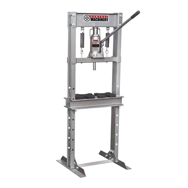 Central Machinery 33497 12 Ton H-Frame Industrial Heavy Duty Floor Shop Press