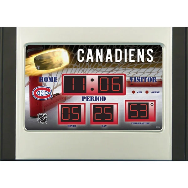 Montreal Canadiens Scoreboard Desk Clock