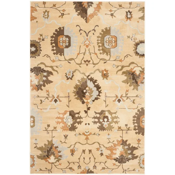 Safavieh Florenteen FLR129-1225 2& x 8& Ivory, Brown Rug