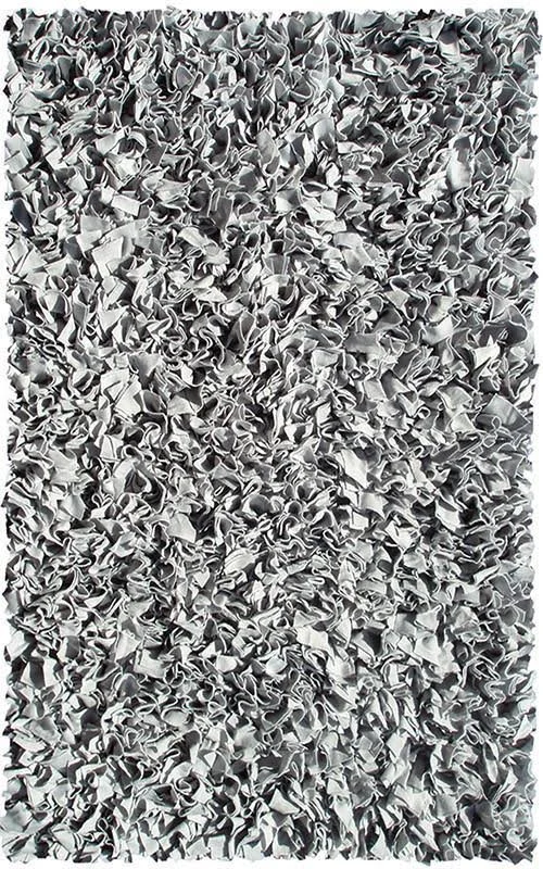 The Rug Market Shaggy Raggy Rug - Silver