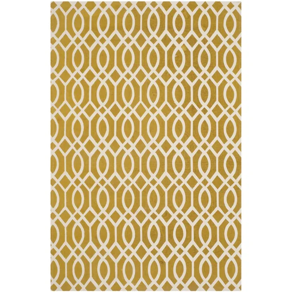 Safavieh Cedar Brook Citron, Ivory Rug; 6& x 9&