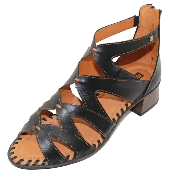 Pikolinos Women's Melilla Gladiator Sandal W4g-1907, Size: 36, Black Calfskin