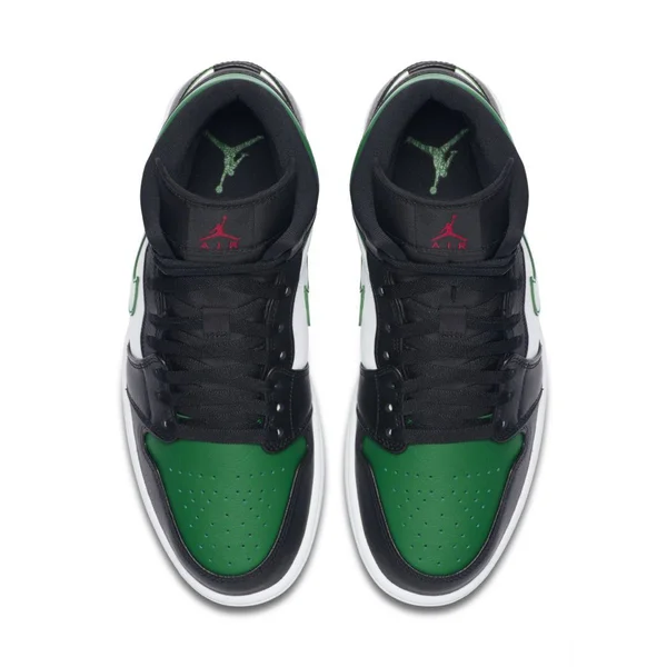 Air Jordan 1 Mid Black Pine Green - Size 8 Men