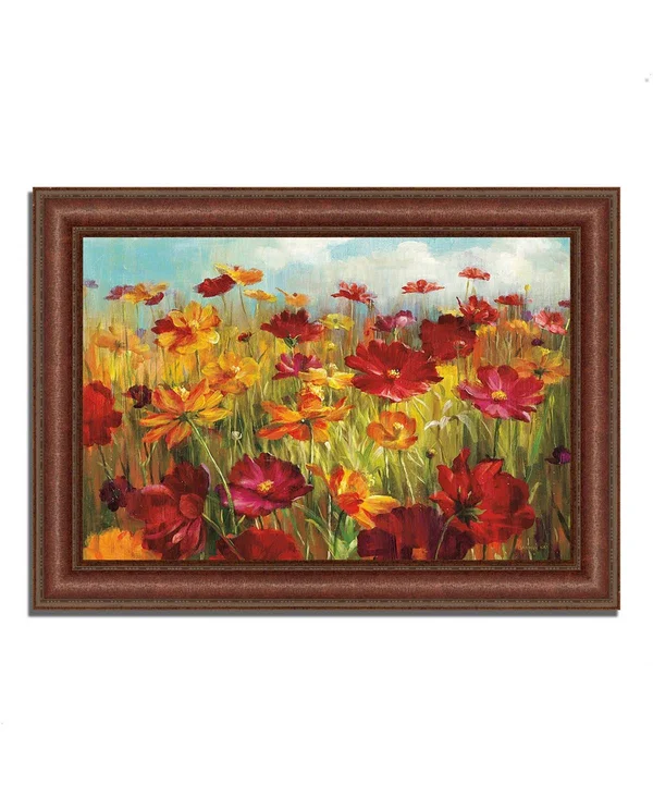 45x22 x 64x22 Cosmos in The Field by Danhui Nai Framed Painting Print