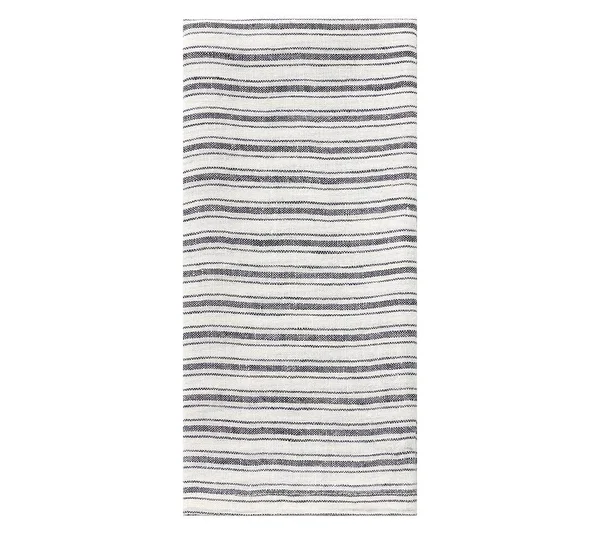 Boat Stripe Tea Towel - Set of 2 - White/Navy Stripe - Tabletop - Tea Towels - Pottery Barn