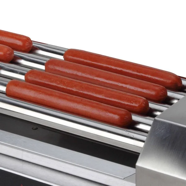 RollerDog Big 18 Stainless Steel Hotdog Roller with Drip Tray - Silver