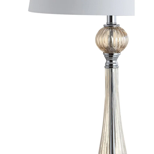 Jonathan Y Chloe 32.5 in. Champagne Glass LED Table Lamp (Set of 2)
