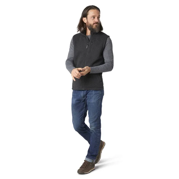 Smartwool Hudson Trail Fleece Vest - Men's Dark Charcoal - M
