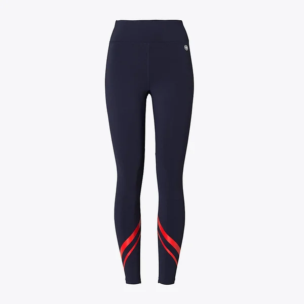 Tory Sport High-Rise Weightless Chevron Leggings