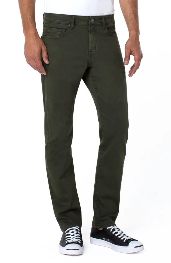 Liverpool Kingston Modern Straight Pant - Green 30/32 - Men's