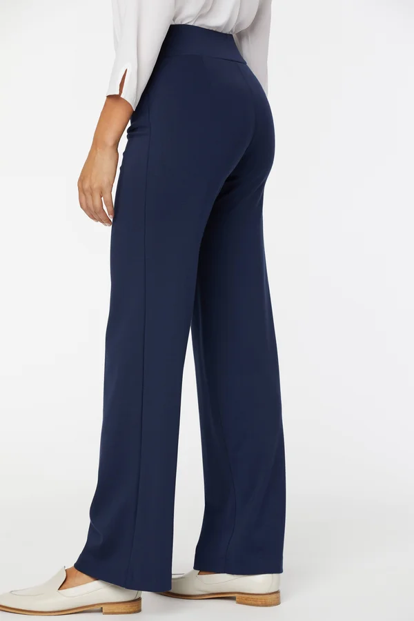 Nydj Women's Straight Pull-On Pants in Evening Tide - Regular, Size: 12