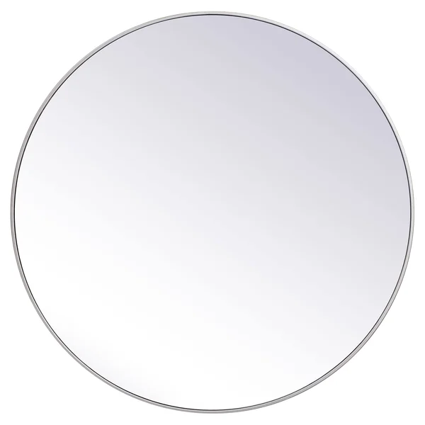 Elegant Decor MR4845S 45 in. Metal Frame Round Mirror Silver