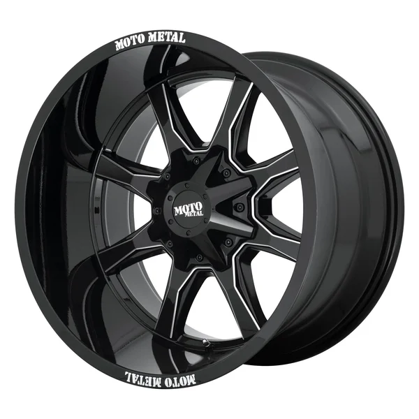 Moto Metal MO970 Milled Gloss Black Wheels - MO970780883B00