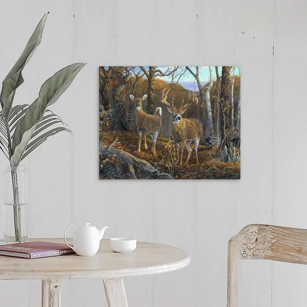 Oak Ridge Trophy Deer, Canvas Wall Art, 20x16, Great Big Canvas