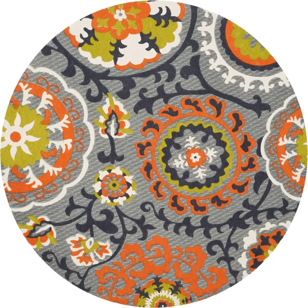 Safavieh Cedar Brook CDR130A 7&3x22 x 9&3x22 Blue - Orange Rug