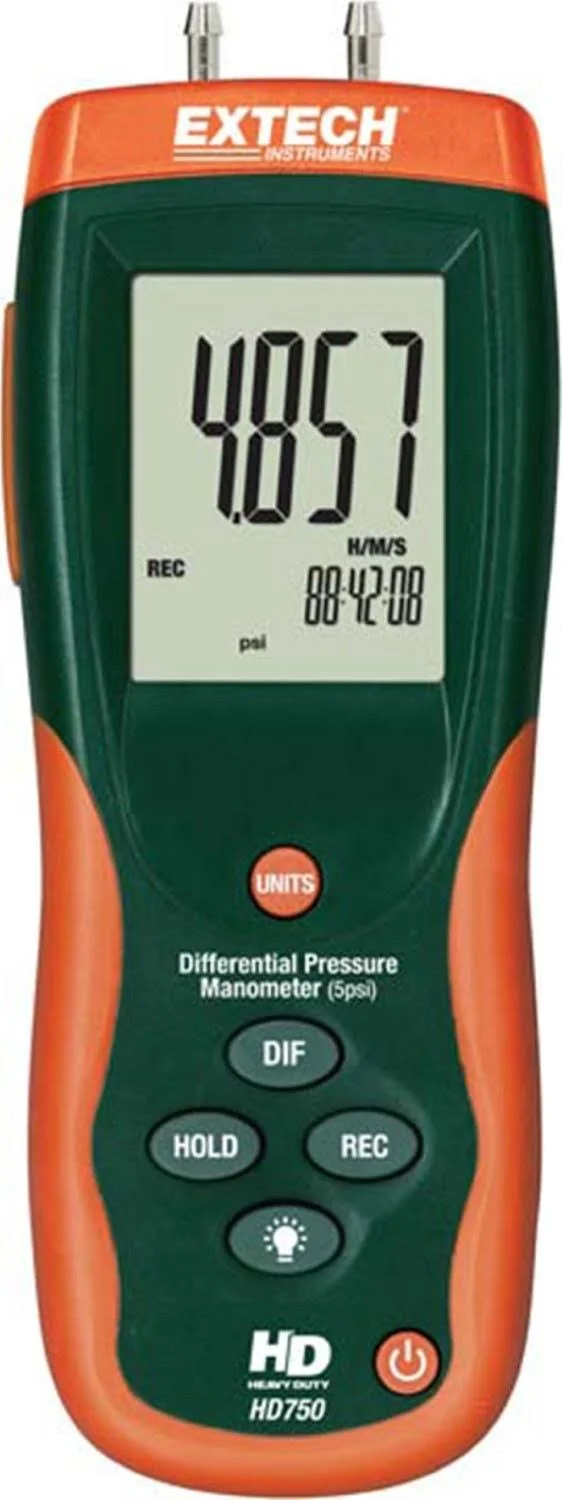 Extech HD750 DIFFERENTIAL Pressure Manometer