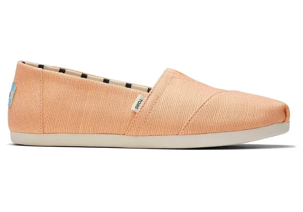 Toms Alpargata Light Orange Womens Espadrilles Slipons Shoes - 8 UK