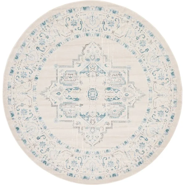 Unique Loom Attiki New Classical Rug, Gray (8& 0 x 11& 4)