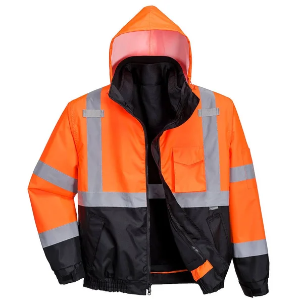 Portwest Hi-Vis Premium 3-in-1 Bomber SM, Orange/Black