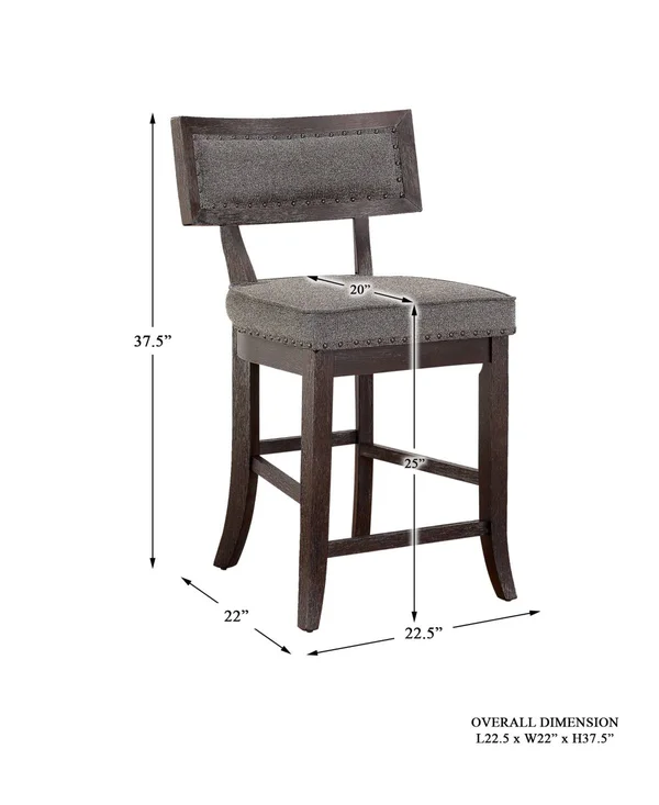 Calhoun Counter-Height Dining Chair in Brown by Homelegance