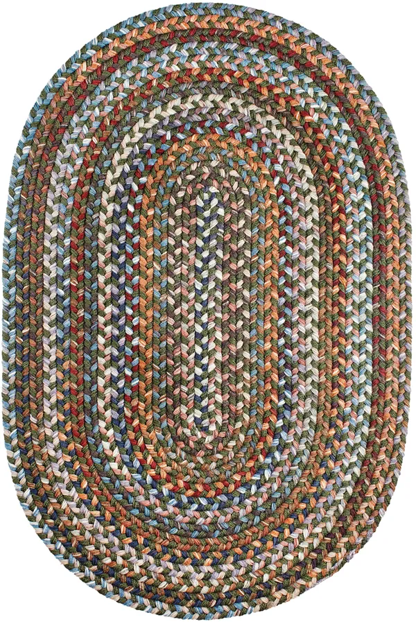 Rhody Rug Astoria Greengrass 2x8 Oval
