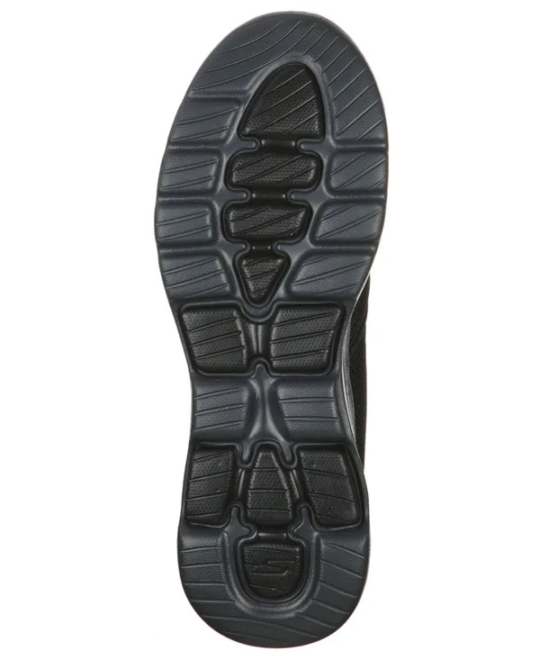 Skechers Men's GOwalk 5 Delco Slip on Sneaker, Black/Charcoal