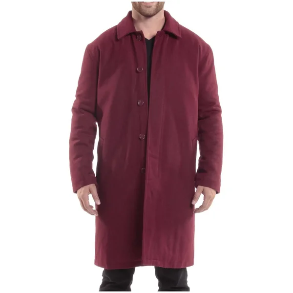 Alpine Swiss Zach Mens Wool Trench Coat Knee Length Overcoat