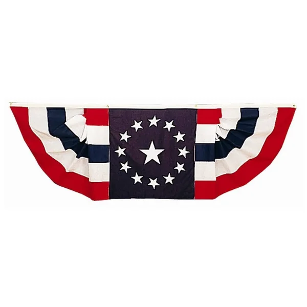 Colonial Star Center Half Fan 3 ft x 9 ft Cotton - Made in USA