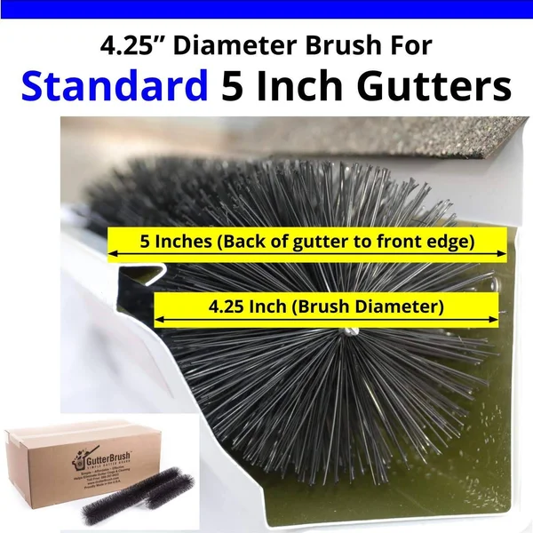 GutterBrush Standard Simple Gutter Guard 5IN-30FT