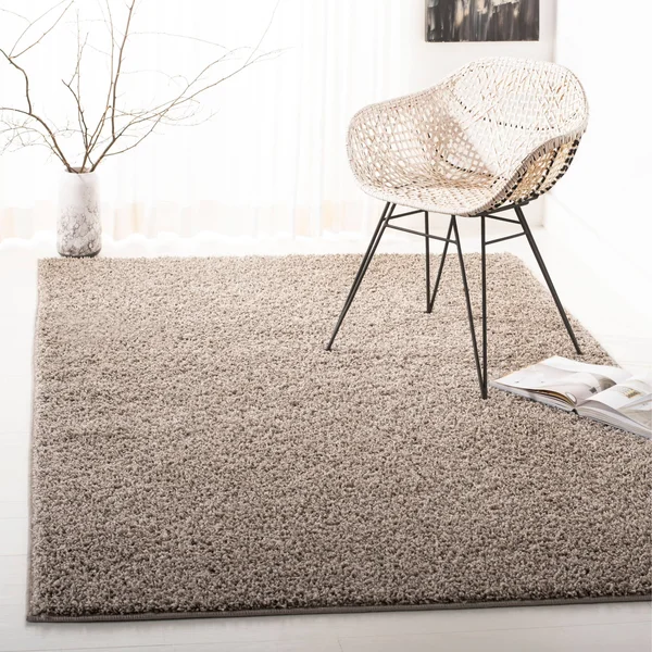Safavieh New York Shag Ivory 6 ft. 7 in. x 6 ft. 7 in. Square Area Rug