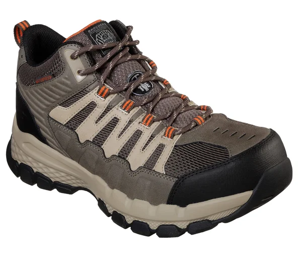 Skechers Men's Work Queznell Steel Toe Waterproof Boot - Light Tan