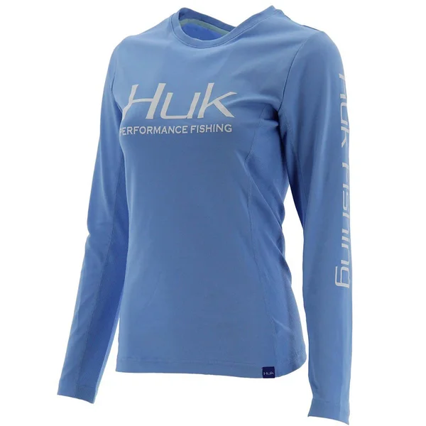 Huk Women & S Icon Long Sleeve - Carolina Blue