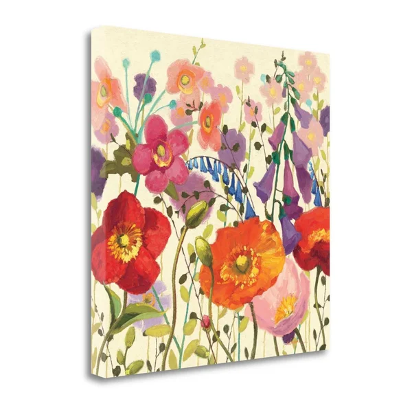 Tangletown Fine Art Couleur Printemps III by Shirley Novak - Giclee Print on Wrap Canvas, 30x30x22